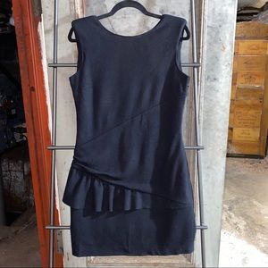 Emilio Pucci Black Wool Cashmere Ruffle Dress